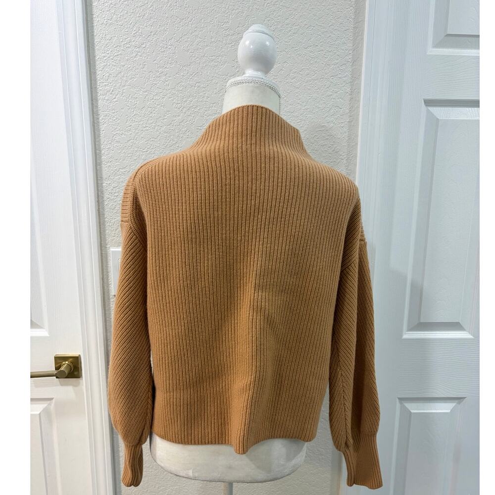 A.L.C. Helena Mock Neck Lambs Wool Cashmere Sweater - Picture 4 of 10